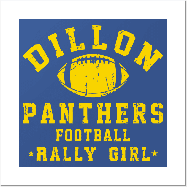 Dillon Panthers Football Rally Girl // FNL FanArt Wall Art by darklordpug